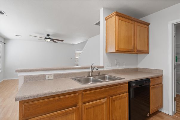 Interior, Kitchen, Wood Texture Flooring
