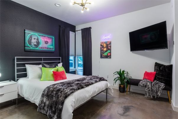 Bedroom, Interior, Recessed Lighting
