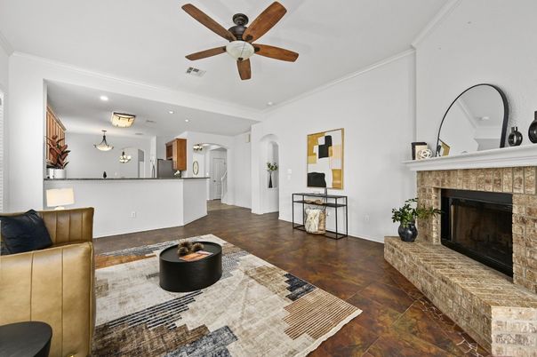 Fireplace, Interior, Recessed Lighting