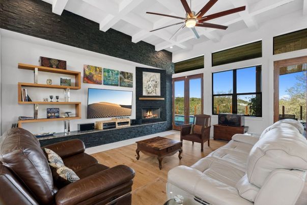 Fireplace, Interior, Living room, Wood Texture Flooring