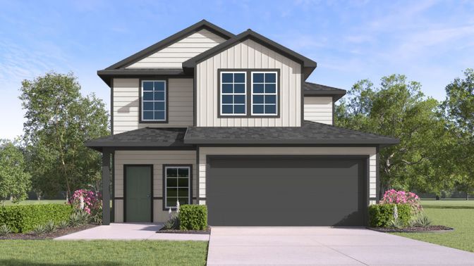 Attached, Exterior, Facade, Farmhouse