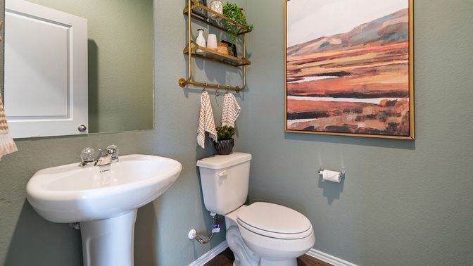 Bathroom, Interior, Wood Texture Flooring