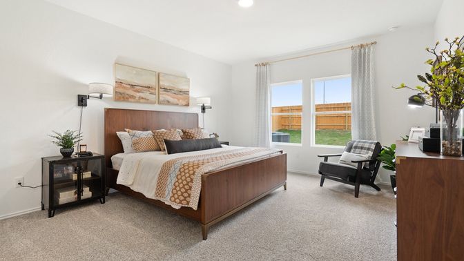 Bedroom, Interior, Recessed Lighting
