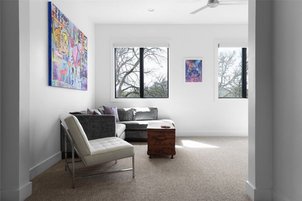 Interior, Living room, Recessed Lighting