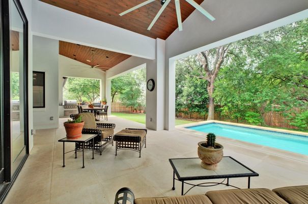 Exterior, Pool, Wooden Ceilings