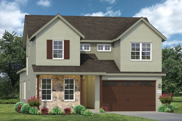 Attached, Exterior, Facade, Brick Traditional