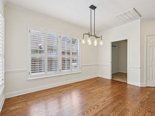 Empty room, Interior, Pendant Lights, Wood Texture Flooring