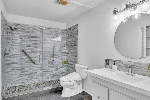 Bathroom, Glass Shower, Interior