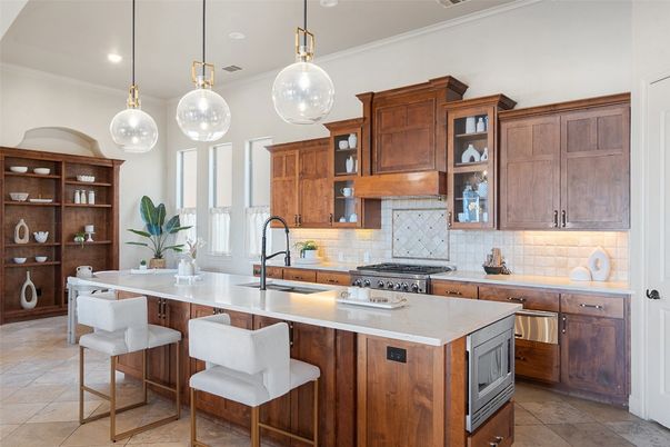 Interior, Kitchen, Pendant Lights, Recessed Lighting, Stainless Steel Appliances