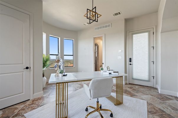 Home Office, Interior, Pendant Lights