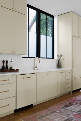 Interior, Kitchen, Wood Texture Flooring