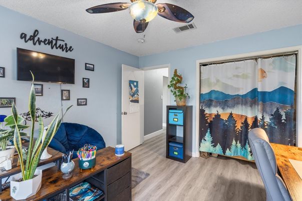 Home Office, Interior, Wood Texture Flooring