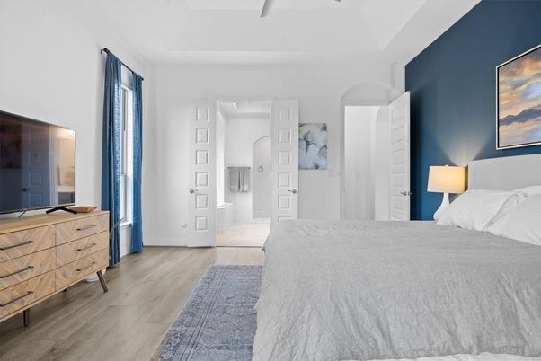 Bedroom, Interior, Wood Texture Flooring