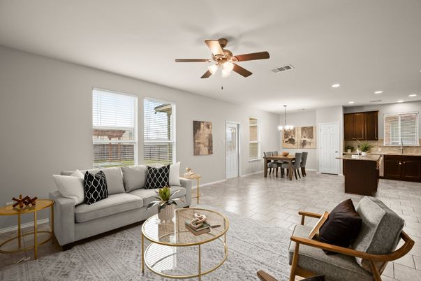 Chandelier, Dining room, Interior, Kitchen, Living room, Recessed Lighting