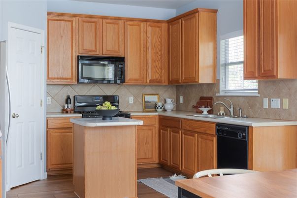 Interior, Kitchen, Wood Texture Flooring