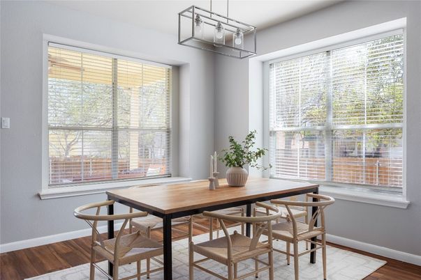 Dining room, Interior, Wood Texture Flooring