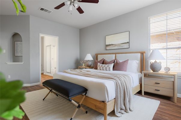 Bedroom, Interior, Wood Texture Flooring