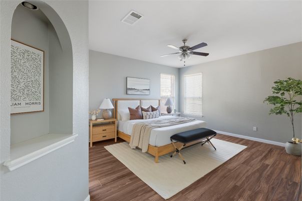 Bedroom, Interior, Wood Texture Flooring
