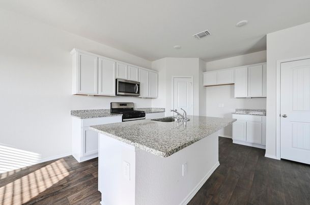 Interior, Kitchen, Wood Texture Flooring