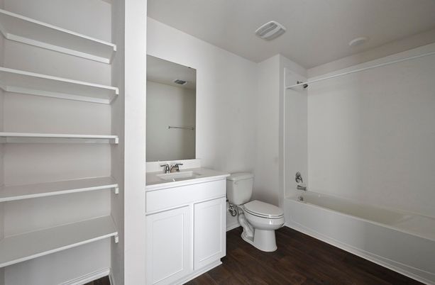 Bathroom, Interior, Wood Texture Flooring