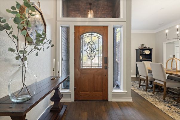 Chandelier, Dining room, Interior, Pendant Lights, Wood Texture Flooring