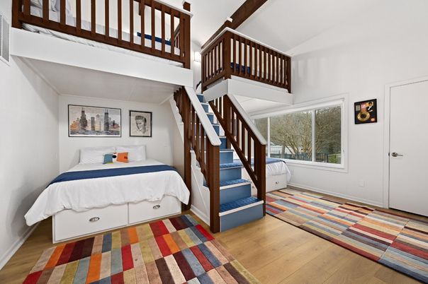 Bedroom, Interior, Wood Texture Flooring