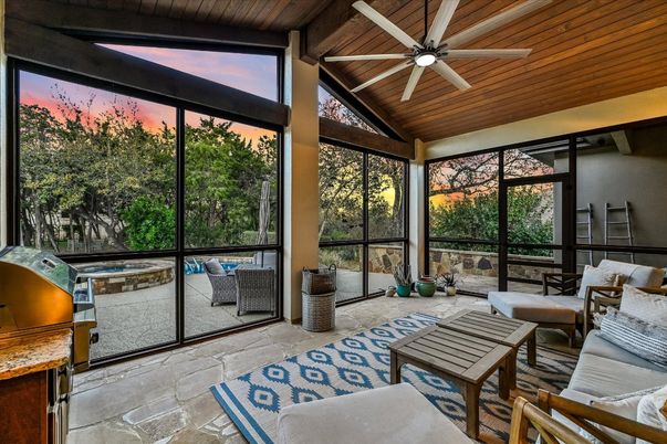 Interior, Sun Room, Wooden Ceilings
