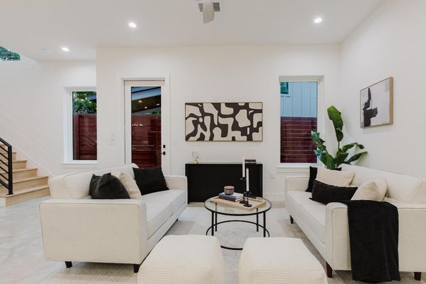 Interior, Living room, Recessed Lighting
