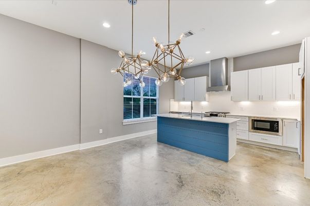 Interior, Kitchen, Pendant Lights, Recessed Lighting, Stainless Steel Appliances
