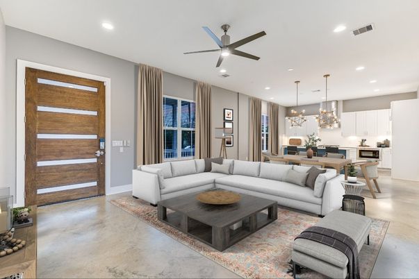 Dining room, Interior, Kitchen, Living room, Pendant Lights, Recessed Lighting