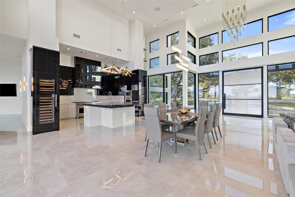 Dining room, Interior, Kitchen, Pendant Lights, Recessed Lighting