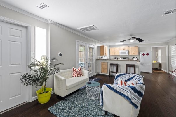 Interior, Kitchen, Living room, Wood Texture Flooring