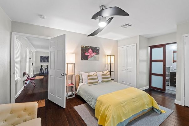 Bedroom, Interior, Wood Texture Flooring