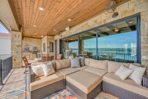Dining room, Exterior, Living room, Water