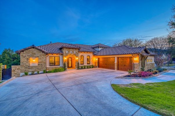 Attached, Backyard, Exterior, Facade, Mediterranean