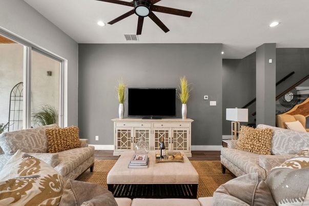 Interior, Living room, Recessed Lighting