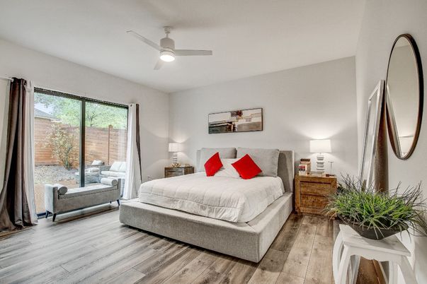Bedroom, Interior, Wood Texture Flooring