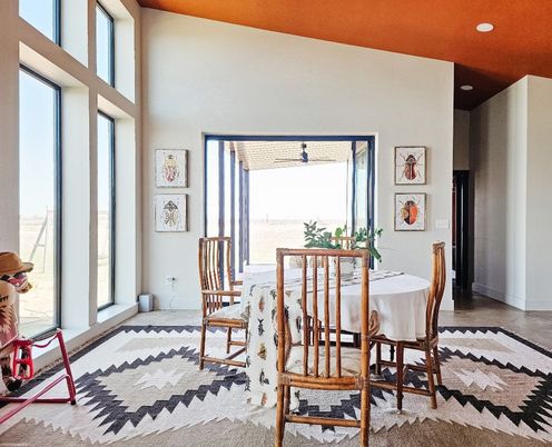 Dining room, Interior, Recessed Lighting