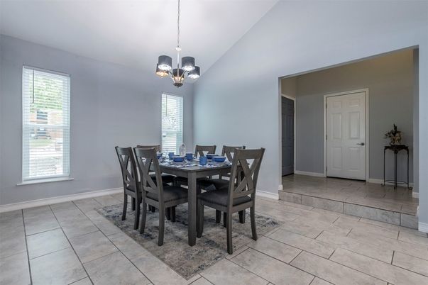 Dining room, Interior, Pendant Lights