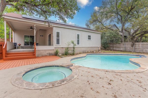 Exterior, Pool, Solar Panels