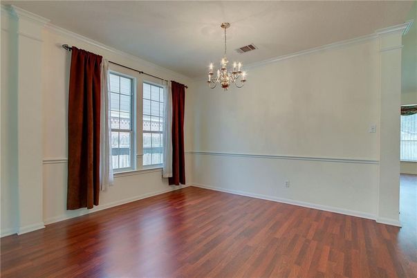 Chandelier, Empty room, Interior, Wood Texture Flooring