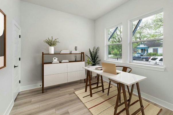 Home Office, Interior, Wood Texture Flooring