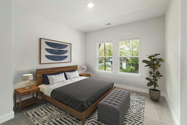 Bedroom, Interior, Recessed Lighting