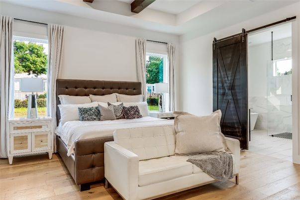 Bedroom, Interior, Wooden Beams, Wood Texture Flooring