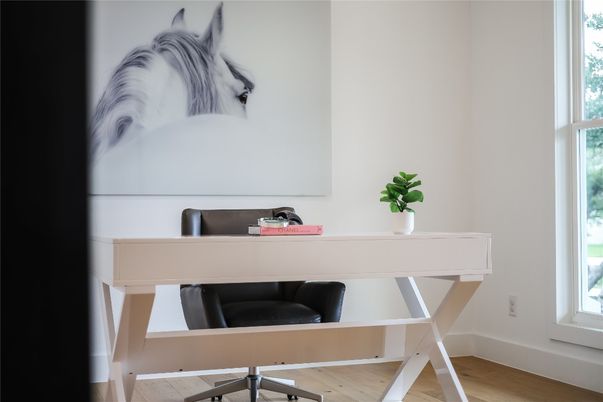Home Office, Interior, Wood Texture Flooring