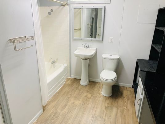 Bathroom, Interior, Wood Texture Flooring