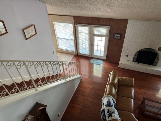 Fireplace, Interior, Wood Texture Flooring