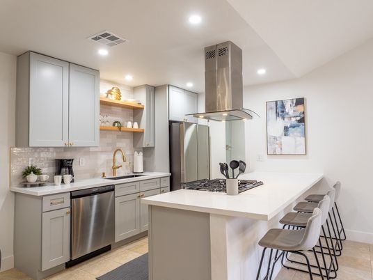 Interior, Kitchen, Recessed Lighting, Stainless Steel Appliances