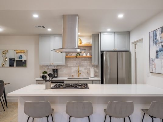 Interior, Kitchen, Recessed Lighting, Stainless Steel Appliances