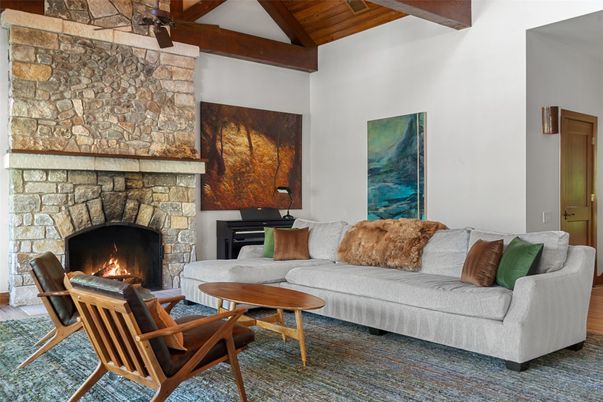 Fireplace, Interior, Living room, Stone Walls, Wooden Beams, Wooden Ceilings